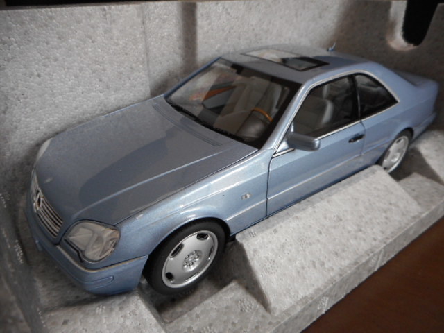 【良好品】 ★★1/18 ディーラー特注 メルセデス ベンツ CLクーペ CL600 ブルー Mercedes-Benz CL600 C140 6.0V12 1996-1998★★ ノレブ