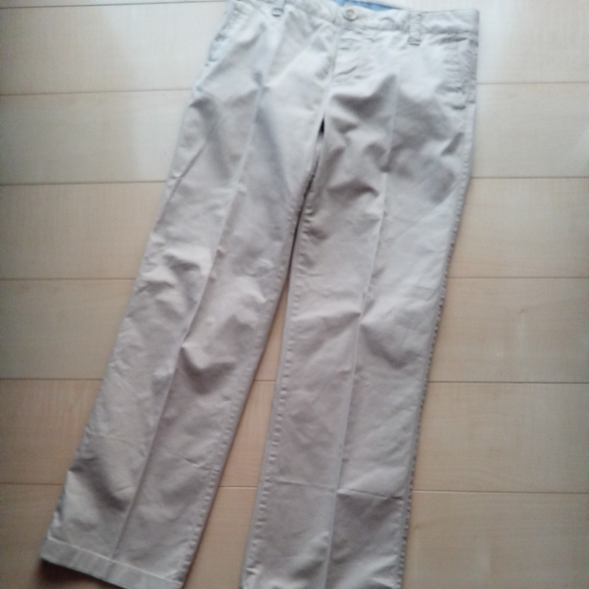 GAP stretch KHAKI 女性用チノパン 生成りパンツ 綿97％ サイズ4 (※M相当 当方、通常M着用回数)★ギャップ★着用回数少 美品 通勤着にも◎_画像6