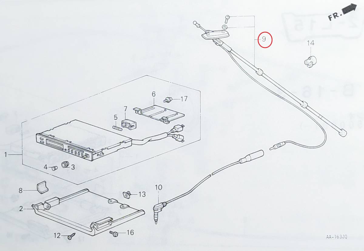 貴重なホンダ純正新品です！初代シティ AA用 オートラジオアンテナAssy アルパイン 39150-SA7-921 懐かしい伸縮式ロッドアンテナ 手渡しOK!_画像10