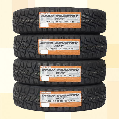 LT145/80R12 80/78N TOYO トーヨー OPEN COUNTRY R/T 23年製 正規品 145R12 6PR 相当 送料無料 4本税込 \24,800 より 1_画像1