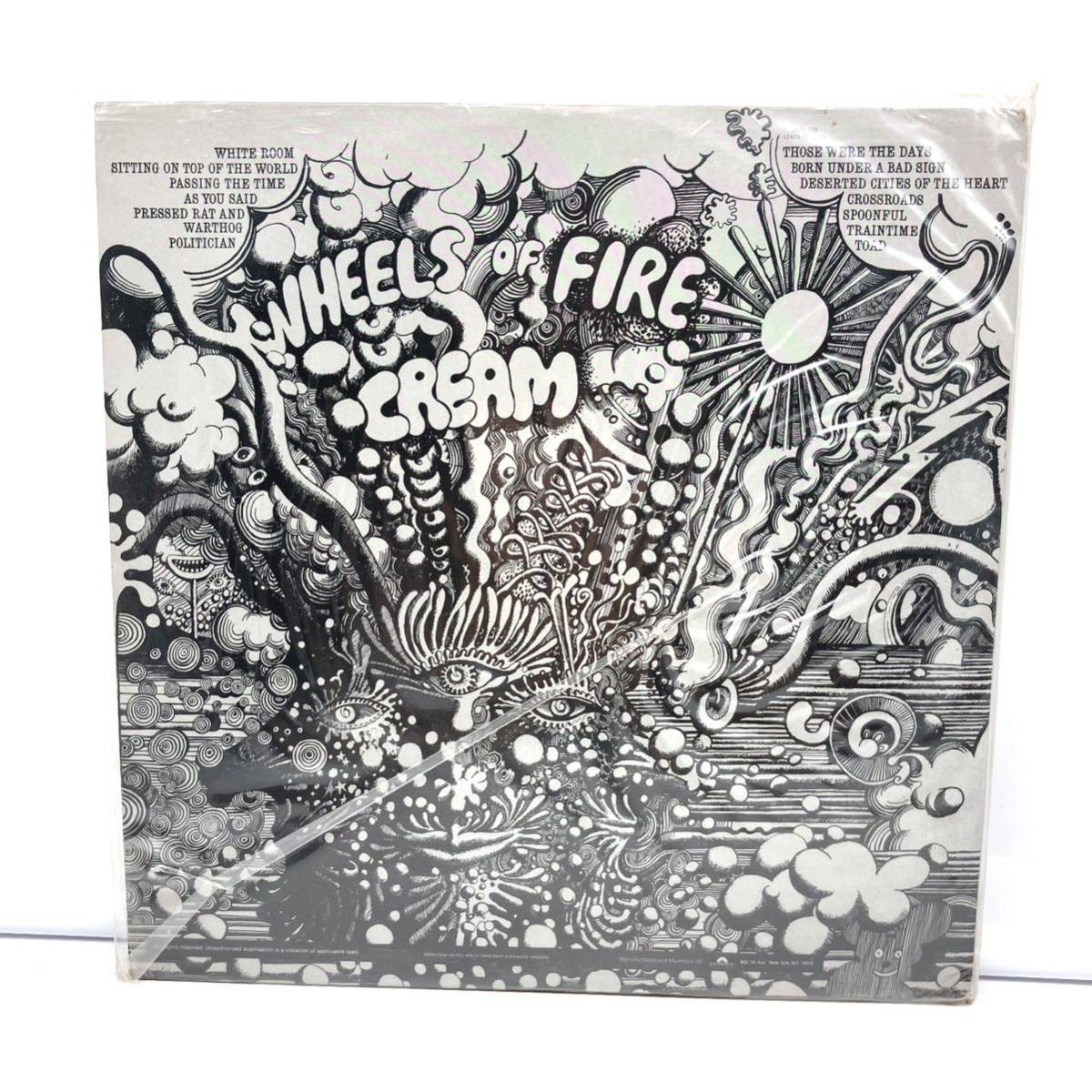 CREAM/WHEELS OF FIRE/クリーム/クリームの素晴らしき世界/LP/レコード/2枚組/RS-2-3802/US盤/中古品/現状品/ジャンク_画像3