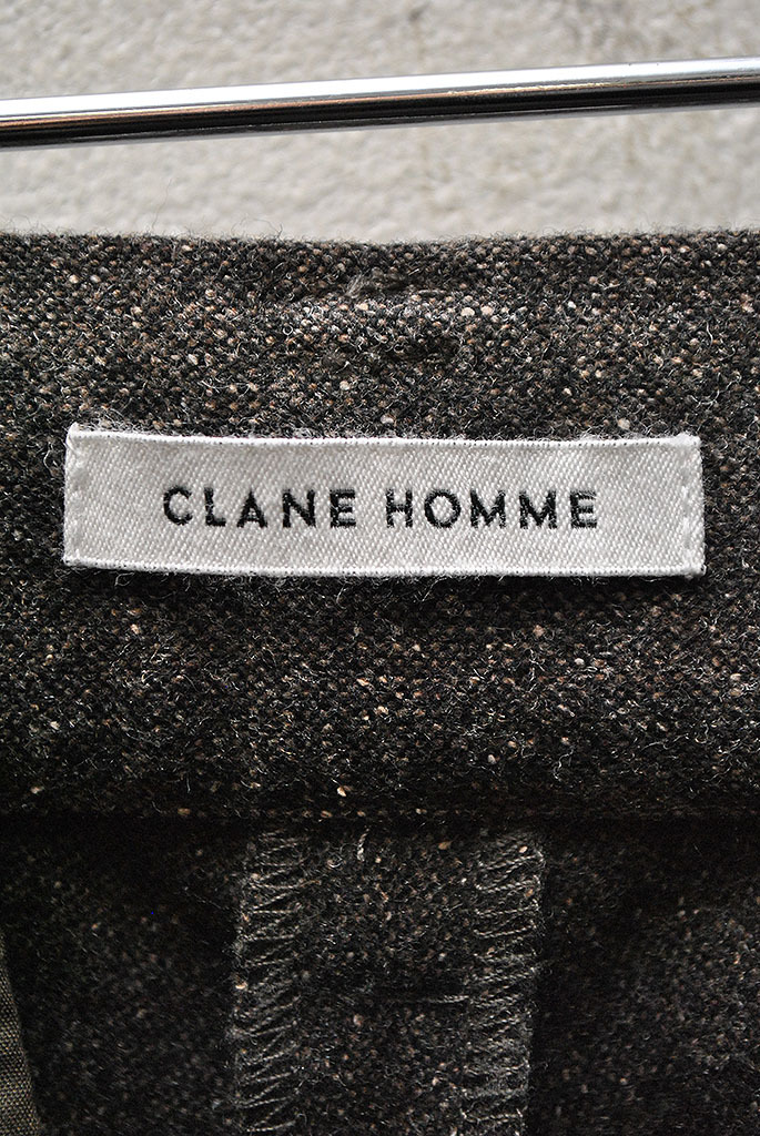 CLANE HOMME Exclusive Classic Trousers クラネ/クラシックトラウザー/スラックス/パンツ/ウール/ブラウン/1_画像4