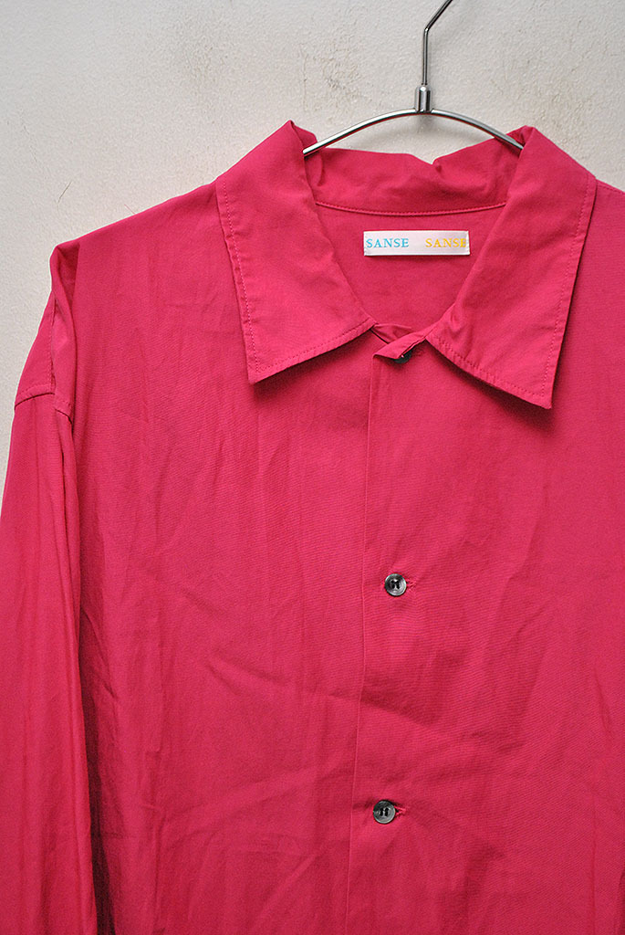 SANSE SANSE レギュラーカラーシャツ サンセサンセ/長袖シャツ/ピンク/L_画像2