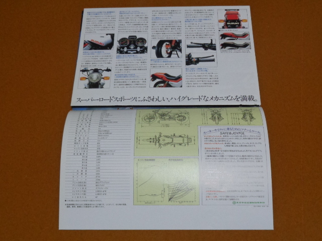 GS650G　縮小版 カタログ。検 GSX 250 400 750 1100 S、カタナ、旧車_画像4