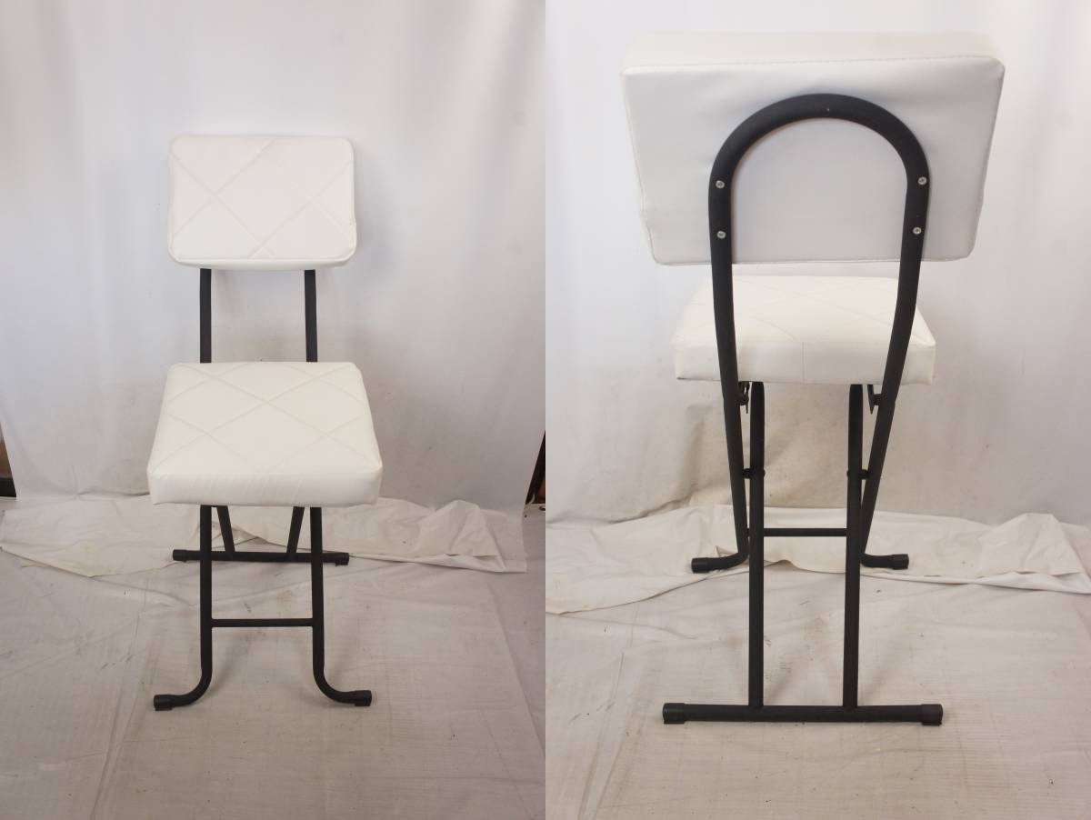 ハイチェア 2脚セット 折り畳み カウンターチェア 椅子 @1305dの画像6
