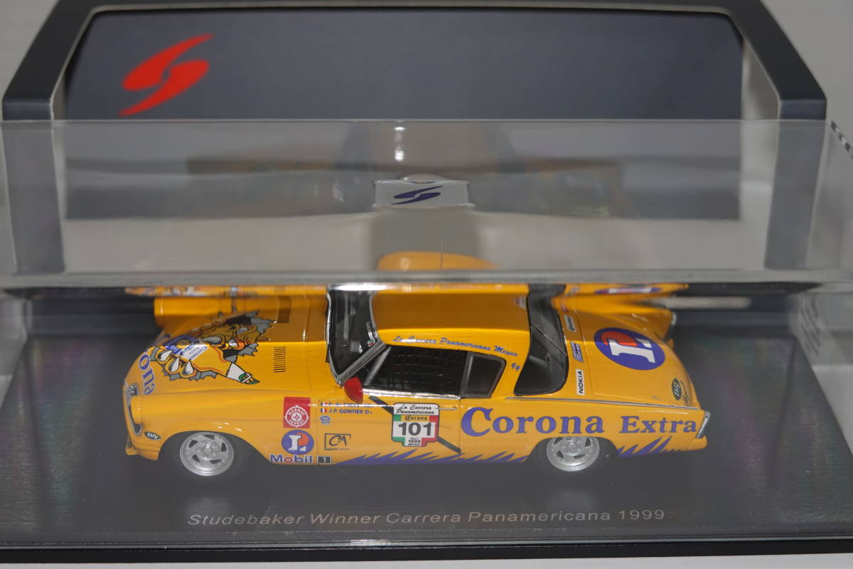 ☆レア未開封☆Spark 1/43スチュードベーカーStudebaker #101 Winner Carrera Panamericana 1999 ☆231102_画像1