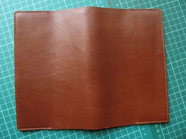 (b15) cow cow leather new book version for book cover choko rate brown group W244mm