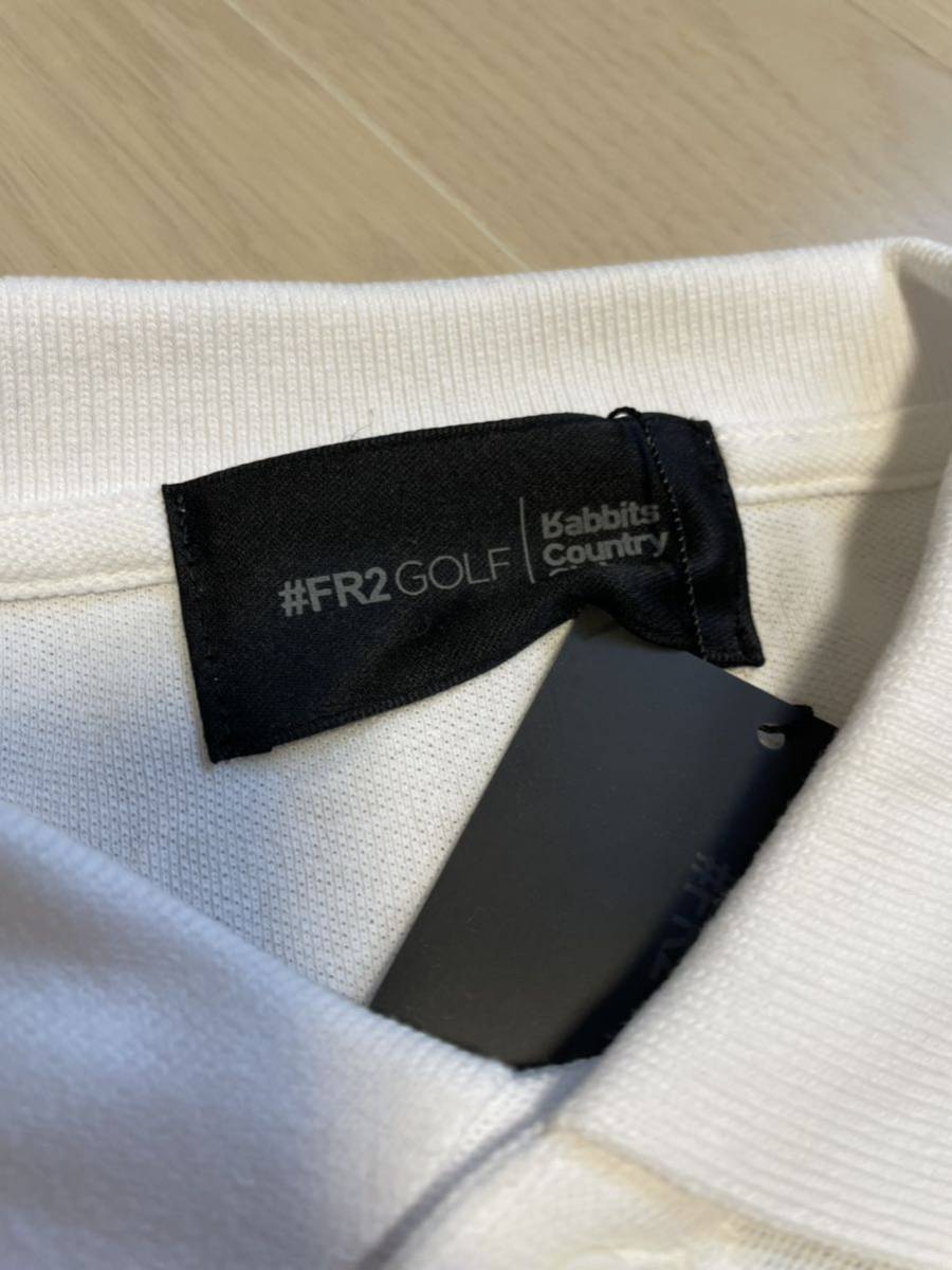 ♯FR2GOLF エフアールツーゴルフ レディース　半袖ポロシャツ　白　ホワイト　ゴルフ ウェア　未使用　タグ付き　RGC054 Sサイズ_画像7