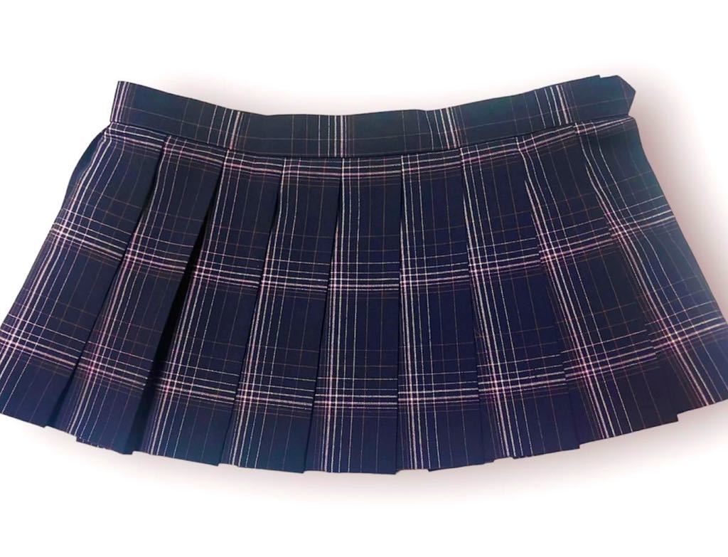 【k202】26cm丈制服スカート チェックプリーツスカート　コスプレ 衣装　ミニスカート _画像3