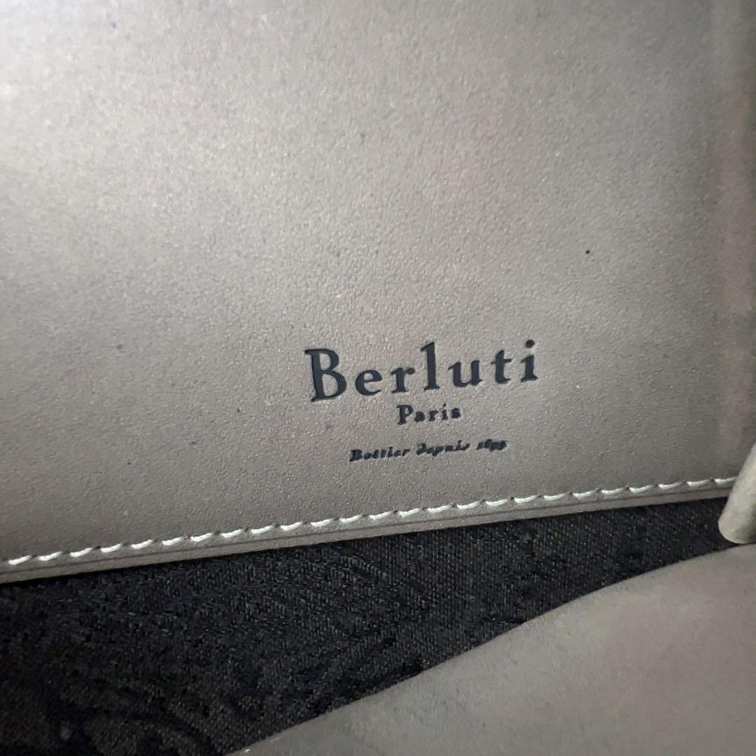 【極上品】Berluti ベルルッティ タリ カリグラフィ スクリットレザー オーガナイザー 長財布 ラウンドファスナー レザー ブラウン メンズ_画像10