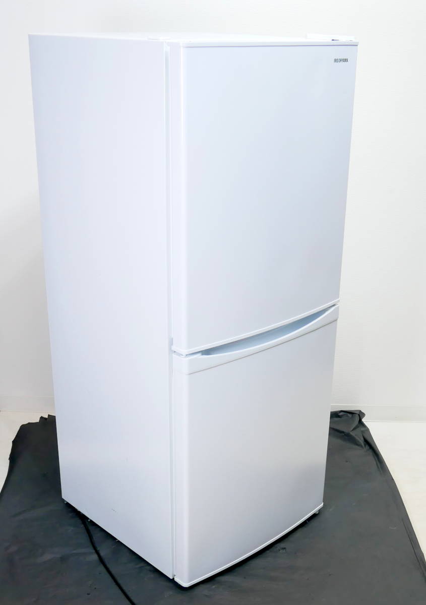 ★送料無料(R511-B71)アイリスオーヤマ 2ドア 冷凍冷蔵庫 142L KRSD-14A-W 2021年 スリムボディ 3段引き出し大容量冷凍室_画像1