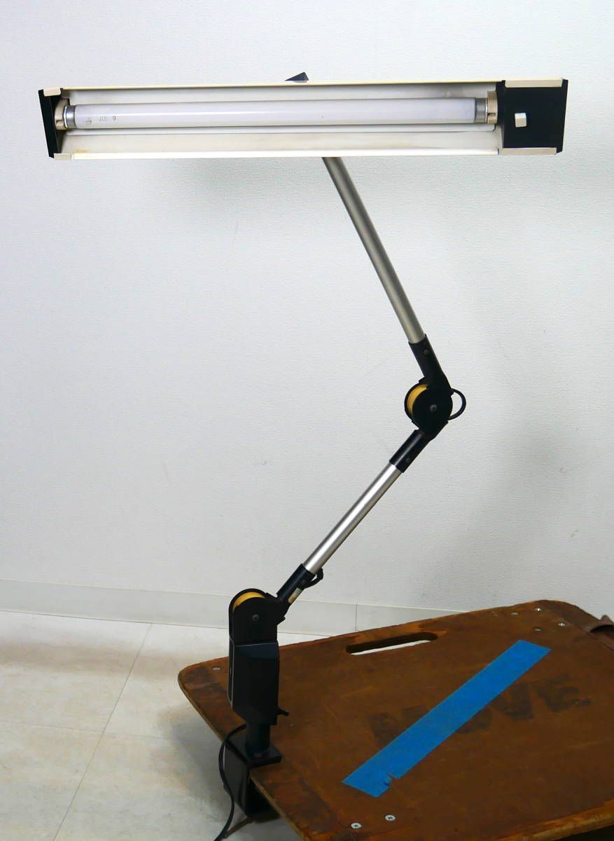 ▲(R511-B223)昭和レトロ Zアームライト Zライト ランプ デスク 卓上照明 インダストリアル 工業系の画像3
