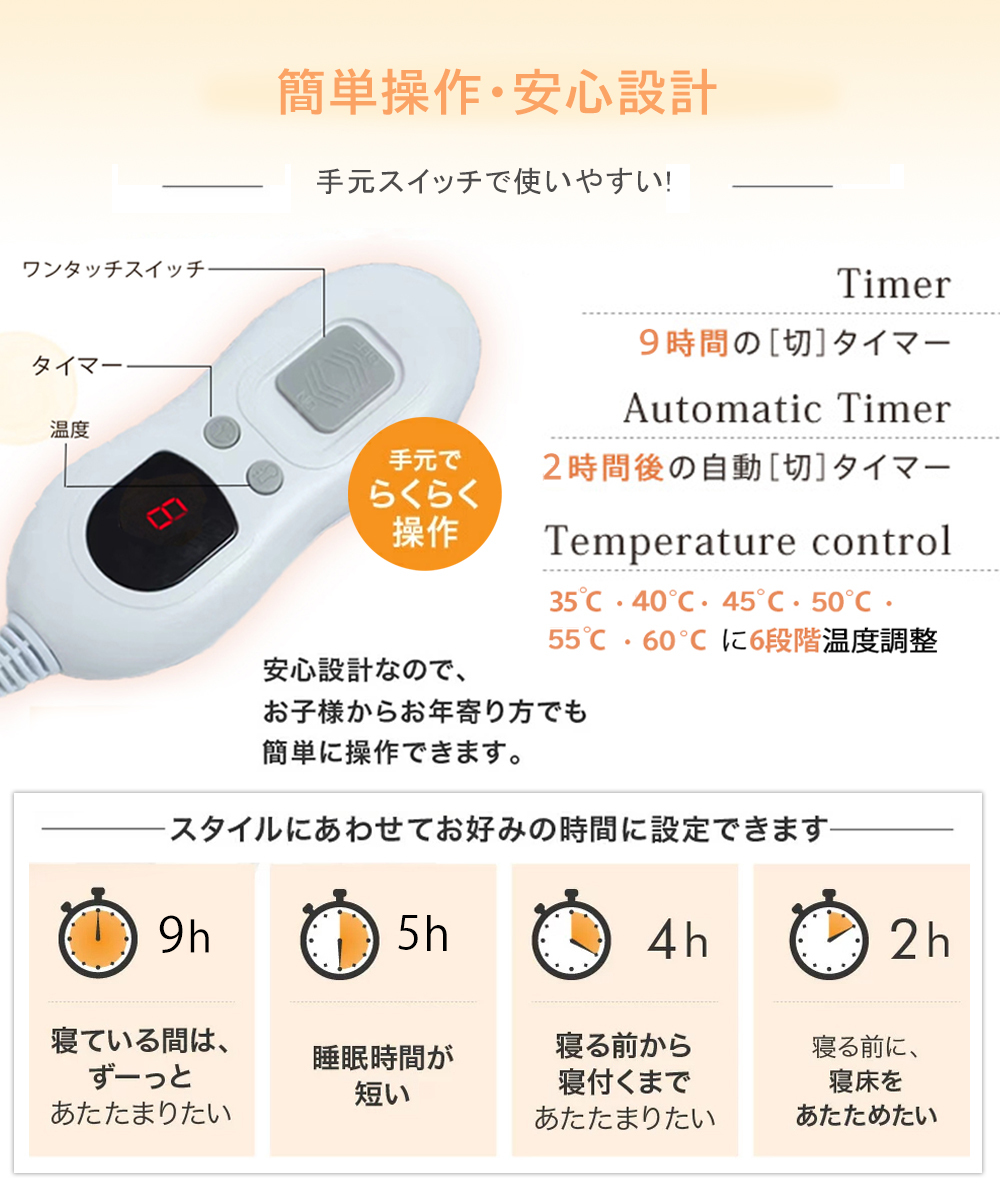 】電気毛布 掛け敷き ひざ掛け ダブル 洗える 電気 毛布 ブランケット 掛け布団 サイズ 膝掛け ダニ退治 電気ひざ掛け 電気敷き毛布_画像6