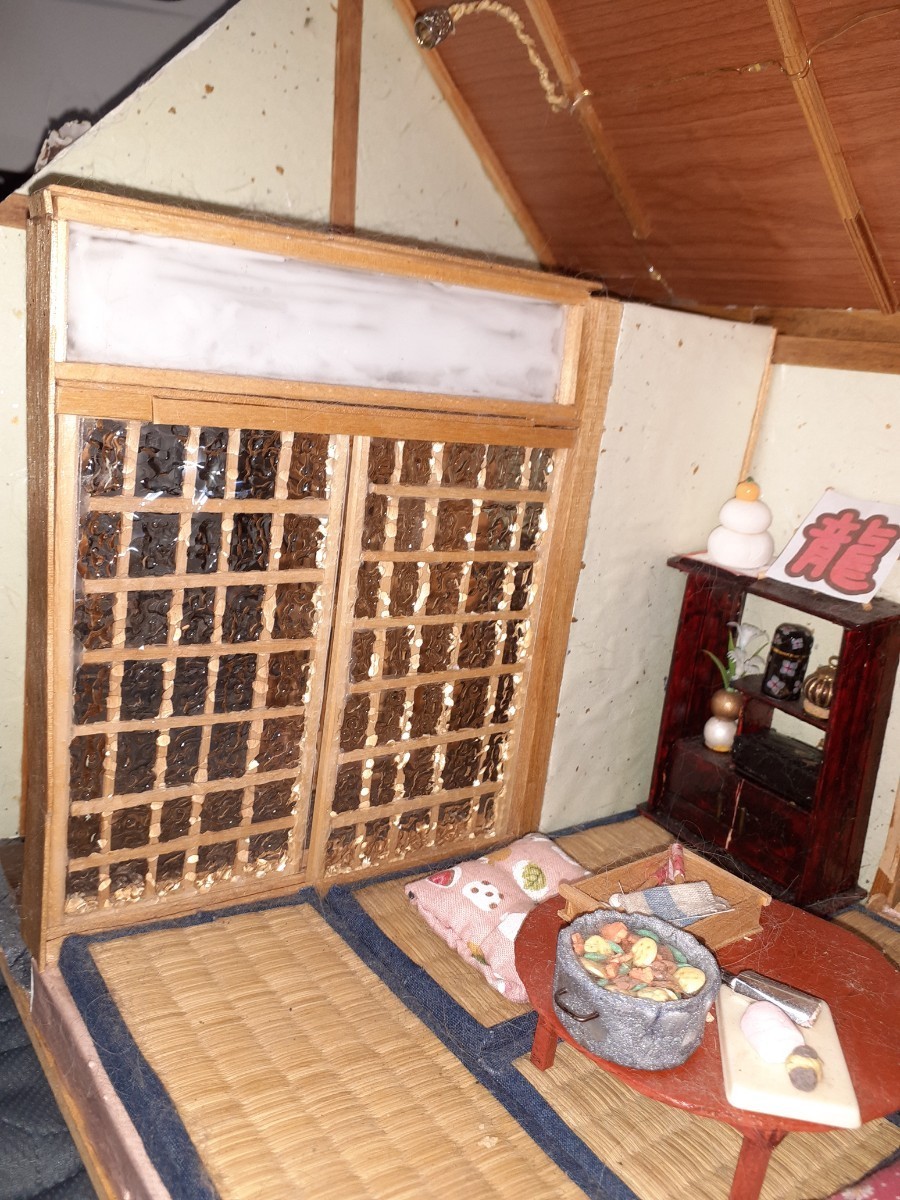 ミニチュアハウス、ドールハウス、完成品、日本家屋、模型、ジオラマ_画像5