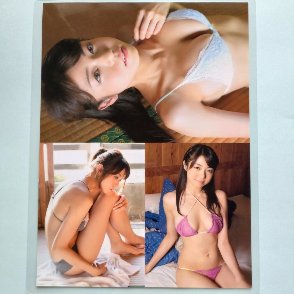 R382 中村静香 4p ad 切り抜き サイズ A4 ☆ラミネート加工厚手☆_画像3