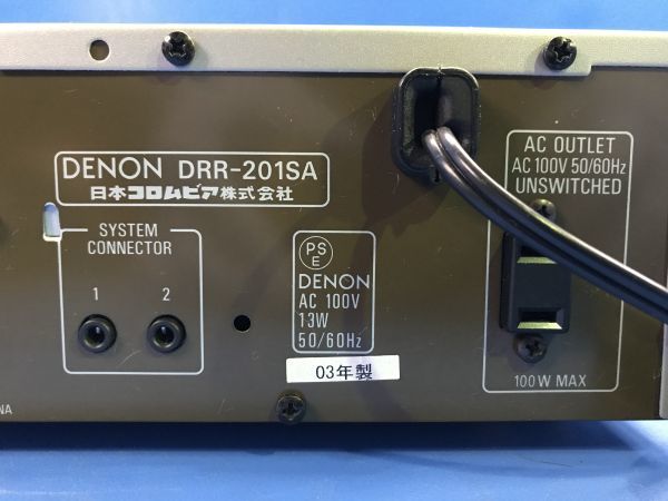 【 デノン / DENON / 日本コロンビア 】カセットデッキ 音楽 オーディオ【 DRR-201SA 】80_画像5