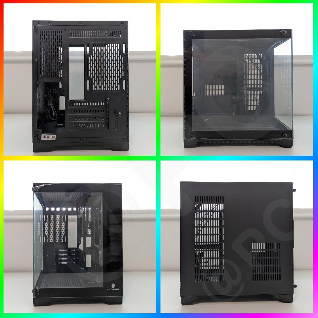 新品・黒】 ピラーレス PCケース ガラス WJCOOLMAN MINI PC CASE 新品・黒】 ピラーレス PCケース ガラス WJCOOLMAN MINI PC CASE