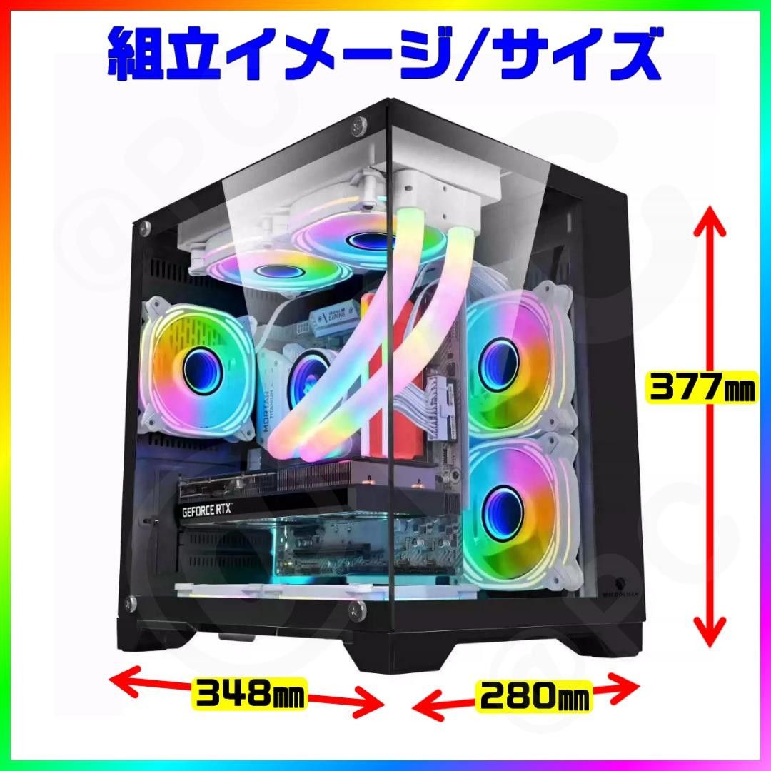 新品・黒】 ピラーレス PCケース ガラス WJCOOLMAN MINI PC CASE 新品・黒】 ピラーレス PCケース ガラス WJCOOLMAN MINI PC CASE