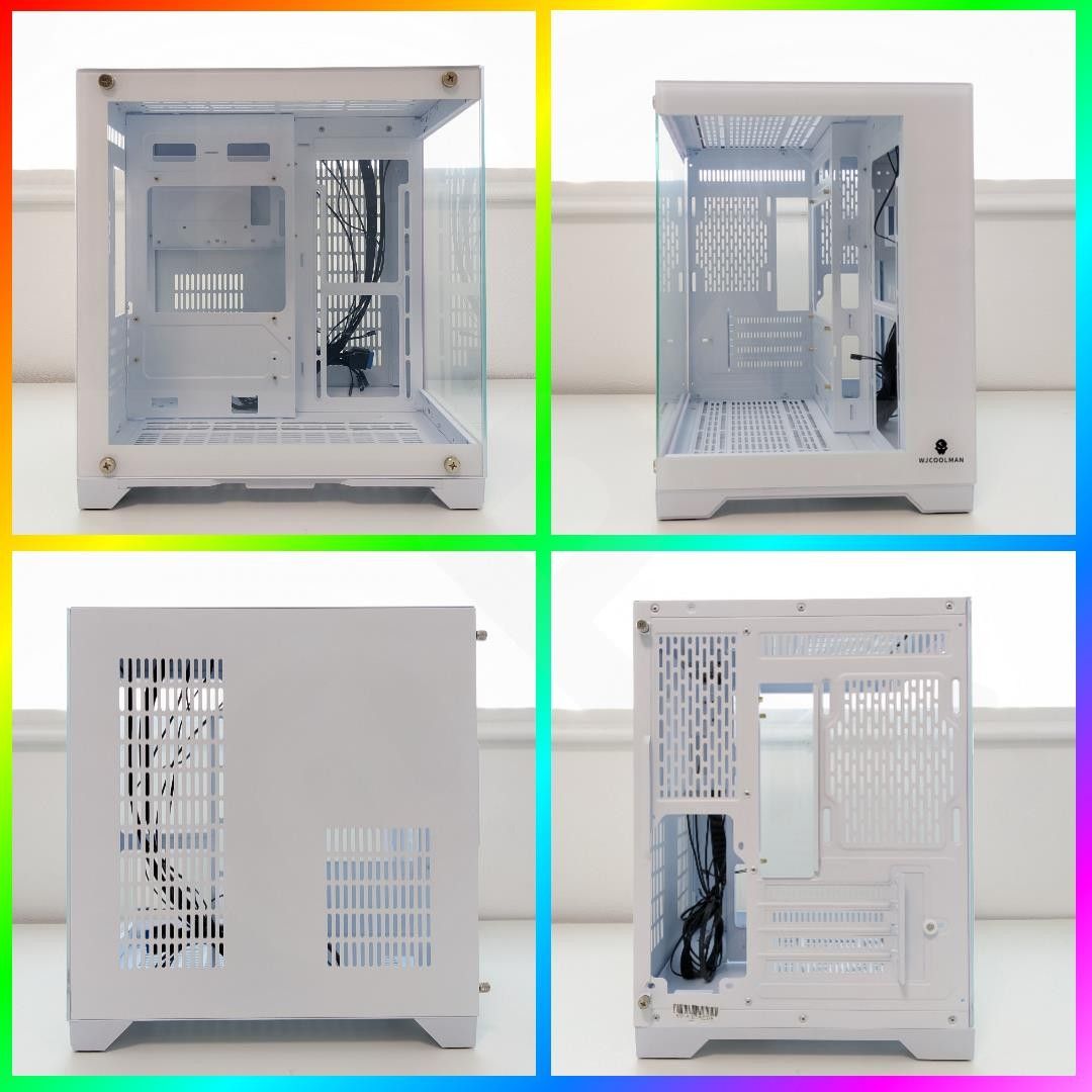 【新品・白】 ピラーレス PCケース ガラス WJCOOLMAN MINI PC CASE ゲーミングPC 自作PC M-ATX 【新品・白】 ピラーレス PCケース ガラス WJCOOLMAN MINI PC CASE ゲーミングPC 自作PC M-ATX