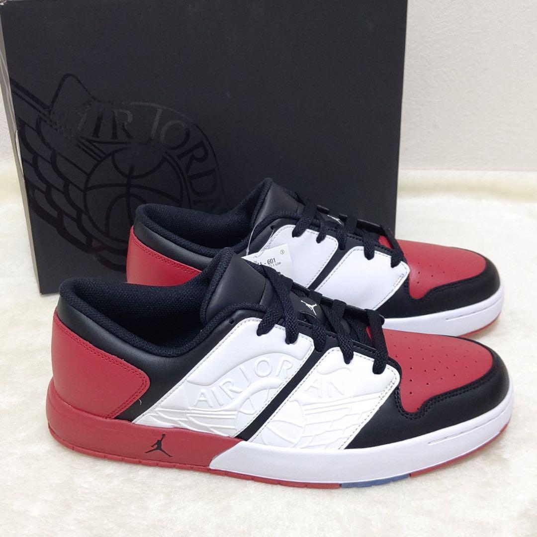 新品 箱付◎【NIKE】ナイキ AIR JORDAN NU RETRO 1LOW エアジョーダン ニュー レトロ 1 ロー ブルズカラー 赤 黒 白 スニーカー29.0㎝_画像2