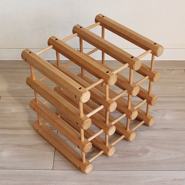  America made ash material wooden wine rack 9~1 2 ps 073