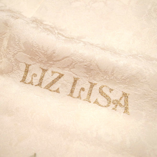振袖 着物 袷 LIZ LISA LIZLISA リズリサ 水彩画調 バラ 薔薇 金銀彩加工 金糸 ラメ糸 成人式 絹 なごみ 裄68 Ｌ 中古 仕立て上がり sn635_画像7