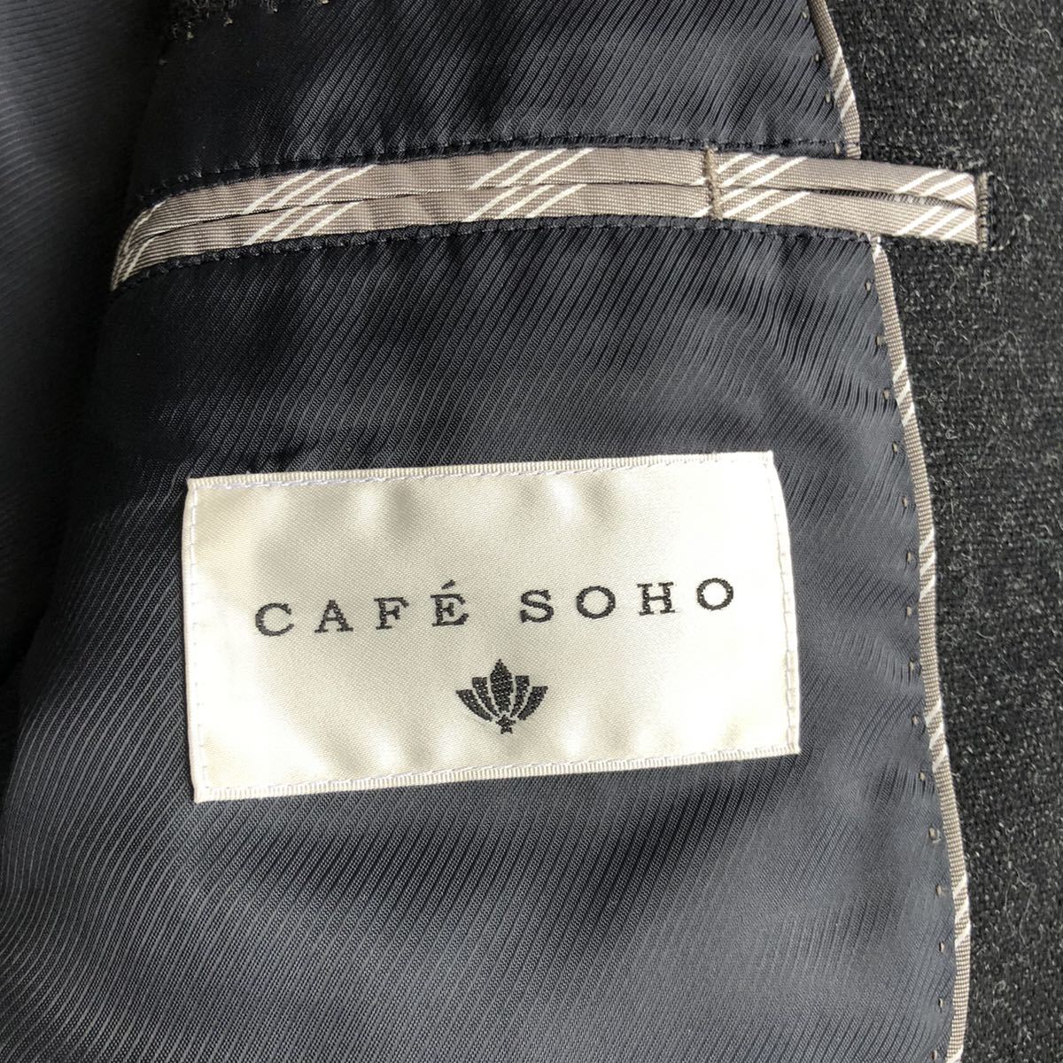 【美品】 CAFE SOHO ツイード調 ウール ジャケット Y5 Mサイズ相当_画像6