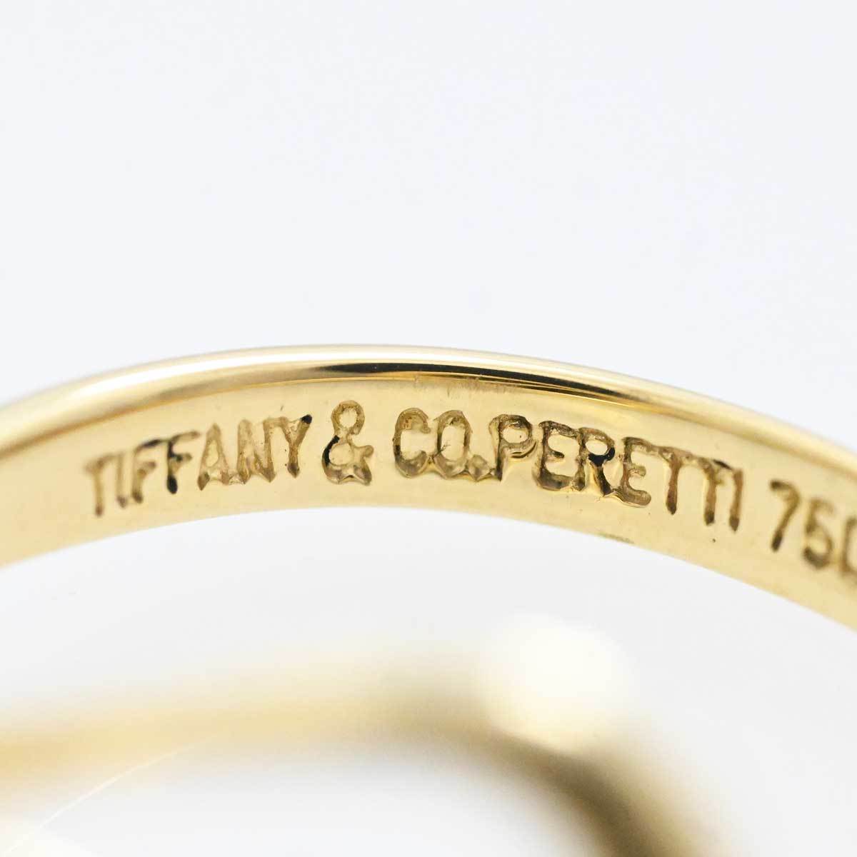 ティファニー TIFFANY & Co. Tiffany & Co. 750YG イエローゴールド オープンウェーブリング 9号 レディース アクセサリー 3263_画像4