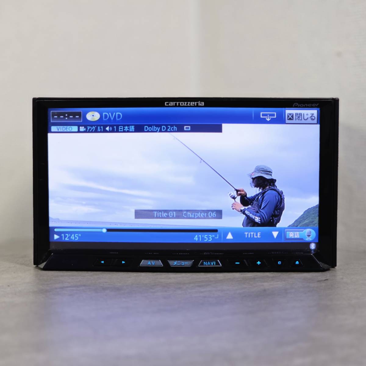 動作確認済★カロッツェリア AVIC-ZH09 HDDナビ★地図2013年★Bluetooth DVD HDD USB SD AUX TV(フルセグ) 地デジ PIONEER ZH77★B28457★