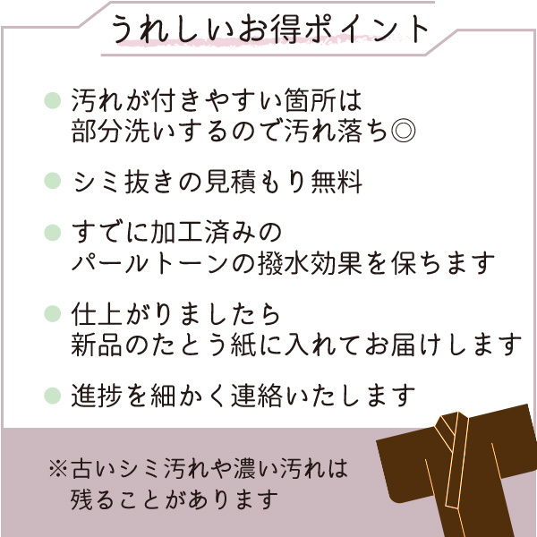 着物 汗抜き クリーニング 着物 汗抜き 丸洗い 着物 長襦袢 帯 浴衣 振袖 何でも 1点 汗抜き丸洗い きもの お手入れ 格安 みやがわ st6002_画像3