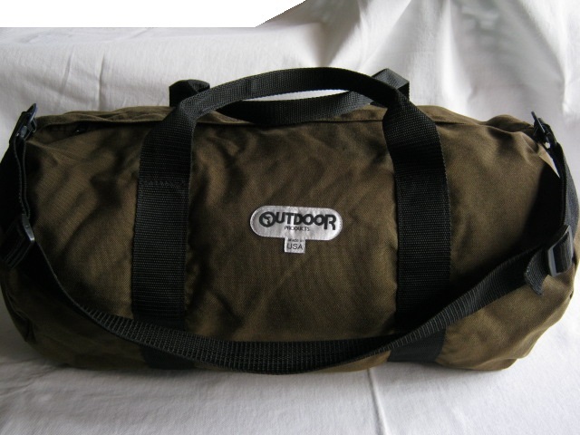 * secondhand goods 90\'s MADE IN USA America made OUTDOOR PRODUCTS Outdoor Products duffel bag approximately 56cm Brown tea roll Boston bag *