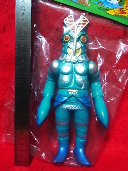 やまなや バルタン星人 水色 ソフビ - 帰ってきたウルトラマン やまなや バルタン星人 水色 ソフビ - 帰ってきたウルトラマン