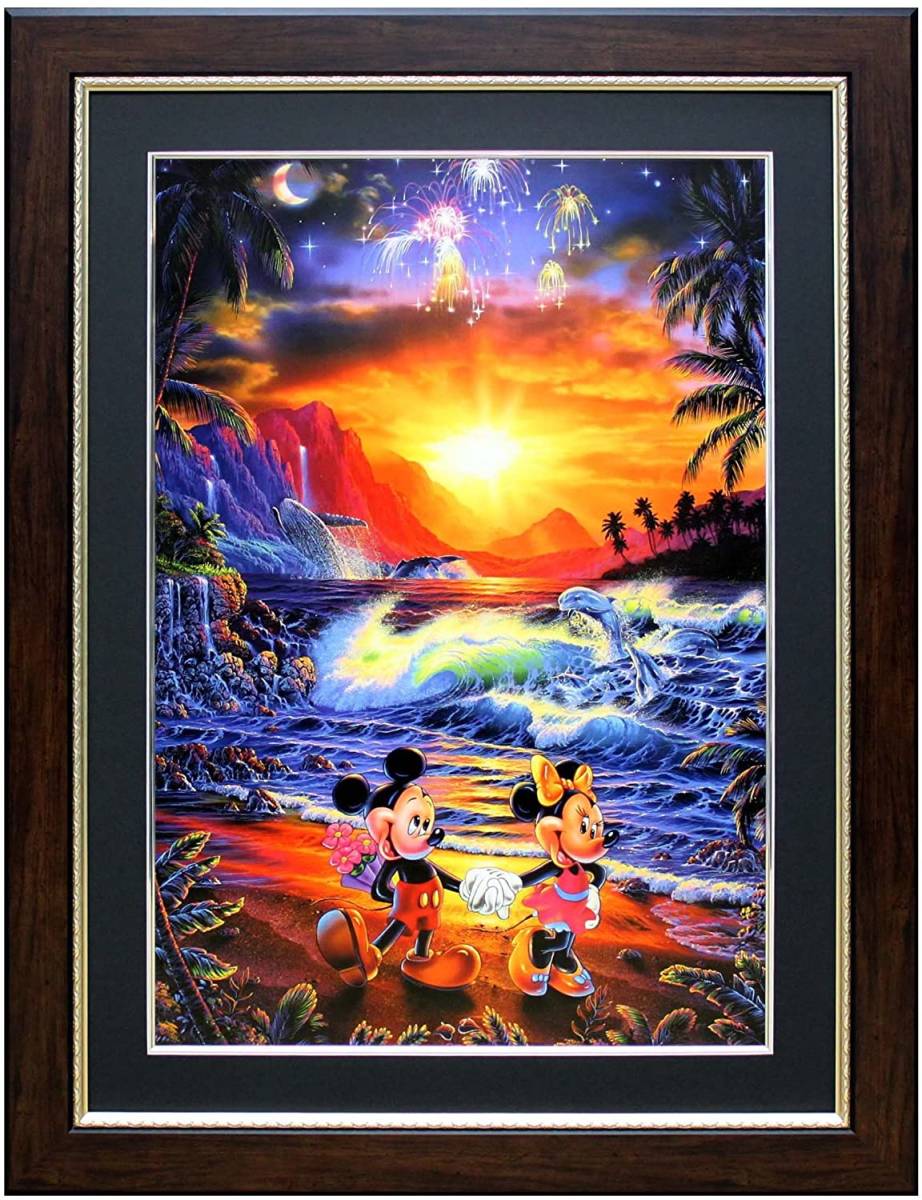 [ copy ] rare new goods lasen Disney collaboration Disney Mickey Mouse present-day art frame attaching ornament picture interior . offset 