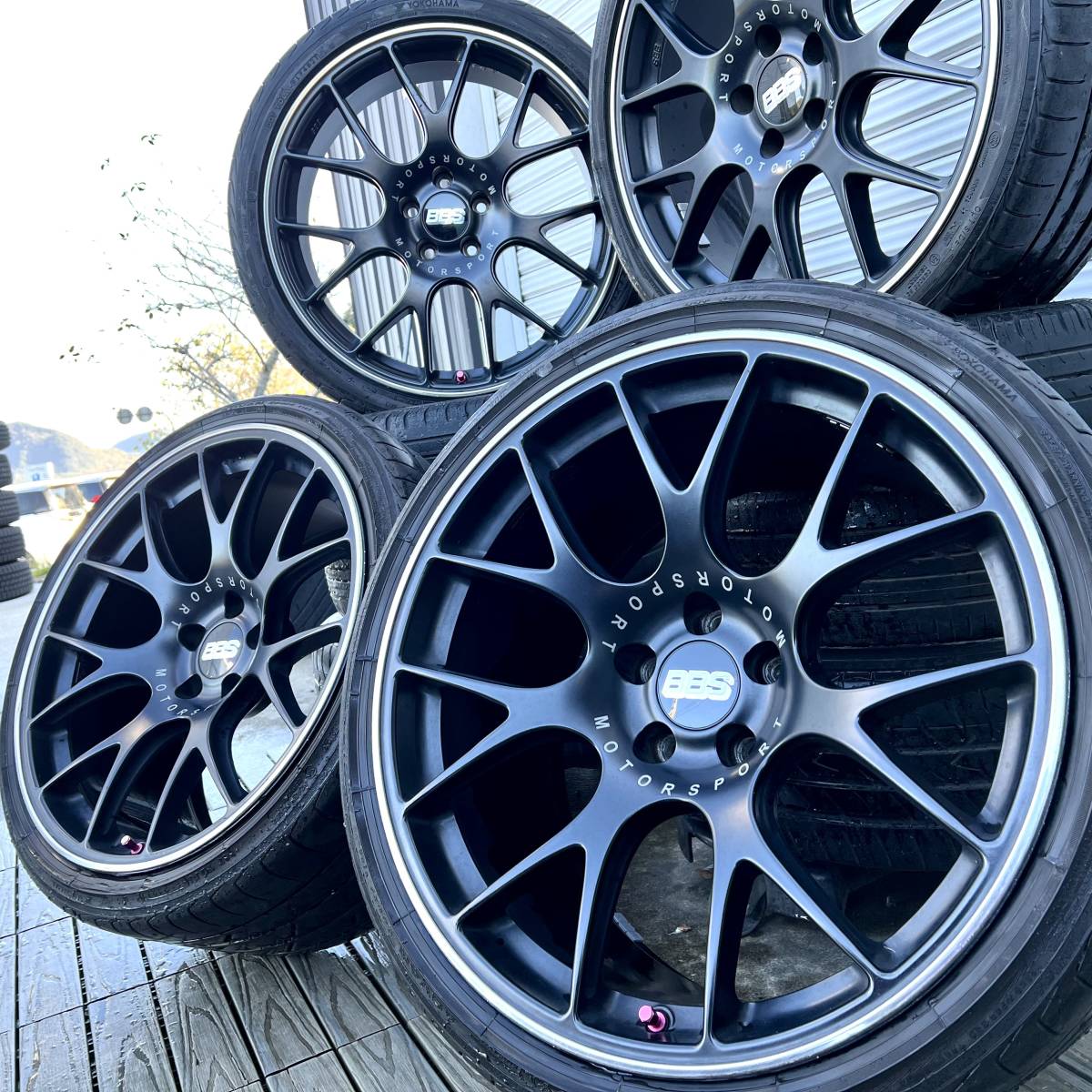 売切【BBS★CH-Rツライチ人気サイズ】国産用8.5J+38 10.5J+24★YOKOHAMA245/35ZR20 275/30ZR20★pcd114.3アルファードスカイラインフーガ_画像1