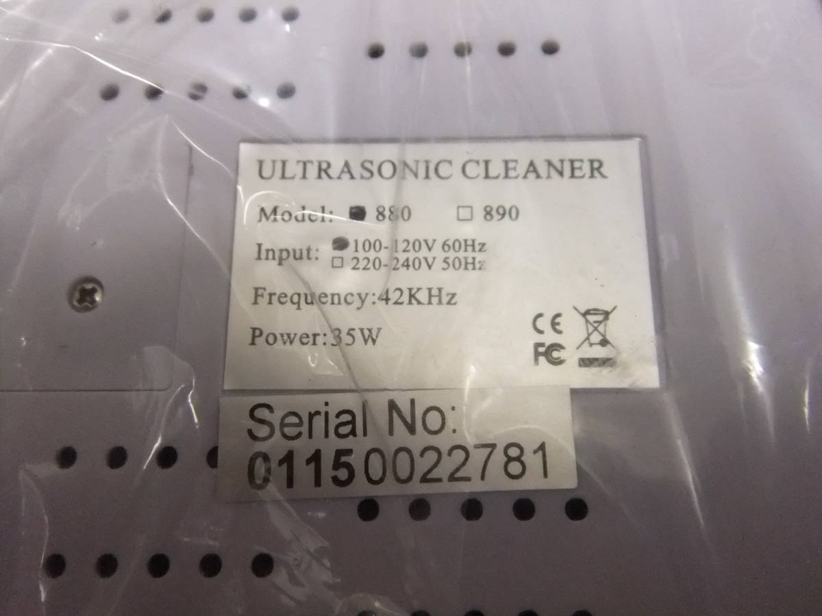 ULTRASONIC CLEANER 超音波洗浄機　ウルトラソニッククリーナー　メーカー不明　600ｍｌ容量 　未使用新品_画像5