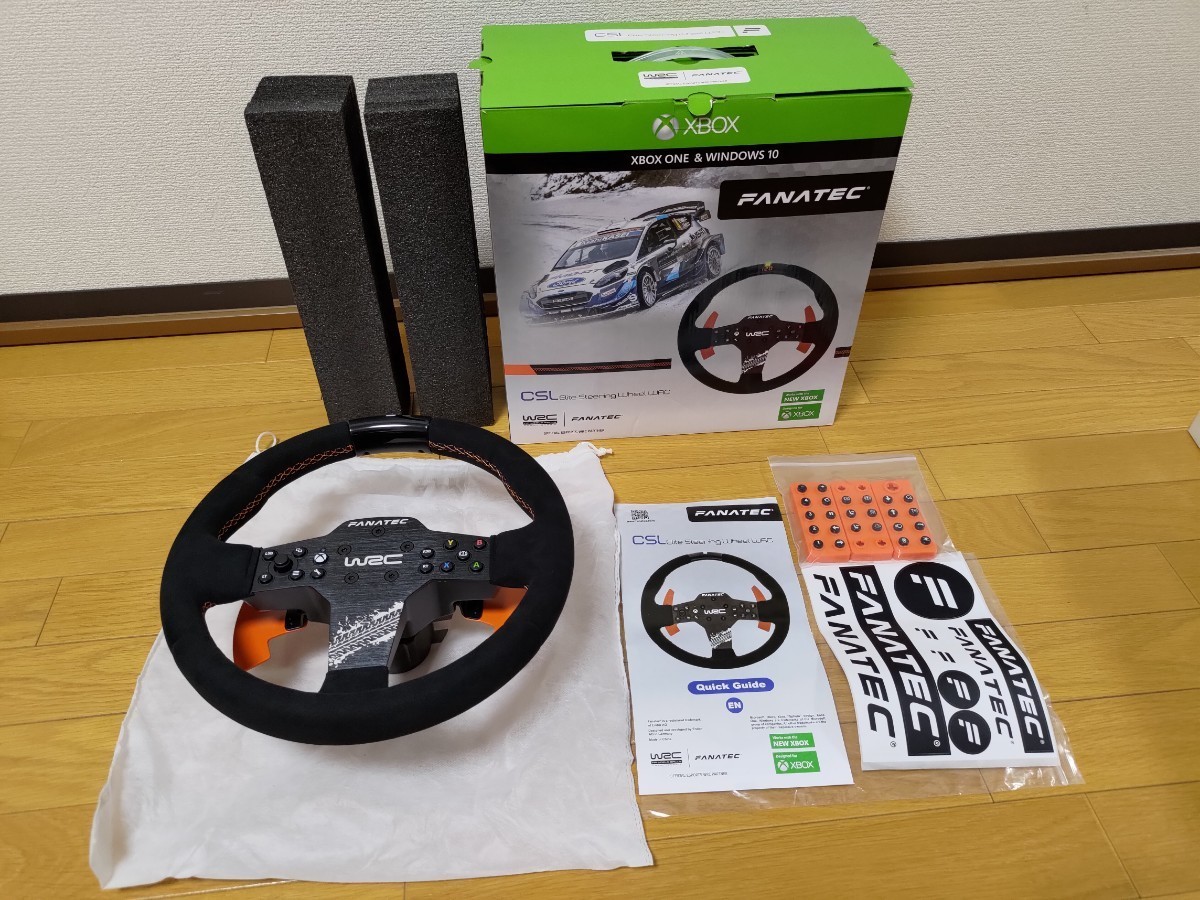 FANATEC CSL ELITE STEERING WHEEL WRC　未使用品　ファナテック　ステアリング　PC XBOX PS4 PS5　レースシム　eスポーツ_画像1