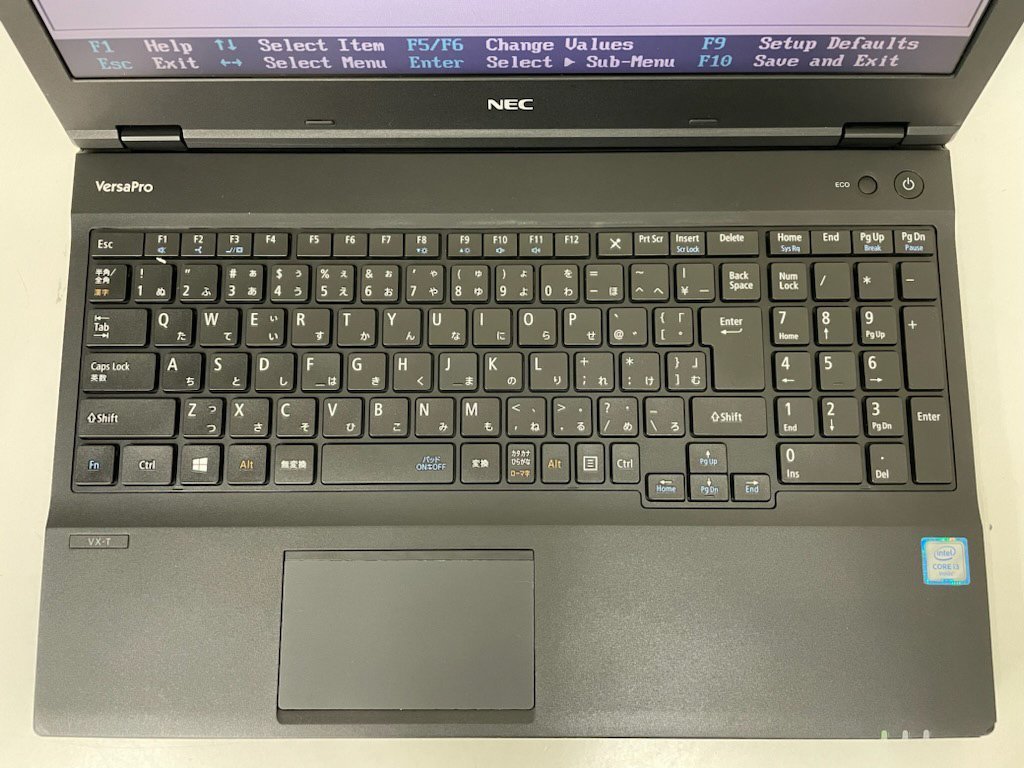 【UEFI起動確認済み／中古】VersaPro VK23LX-T 【PC-VK23LXZGT】 (Core i3-6100U, RAM4GB, HDD無し[OS無し]) ★本体のみ（ACアダプタ無し)_画像7