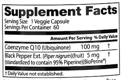 【 約2か月分 】 100mg 60カプセル ドクターズベスト 高吸収 コエンザイムQ10 ： ベジカプセル CoQ10 送料220円～_画像2