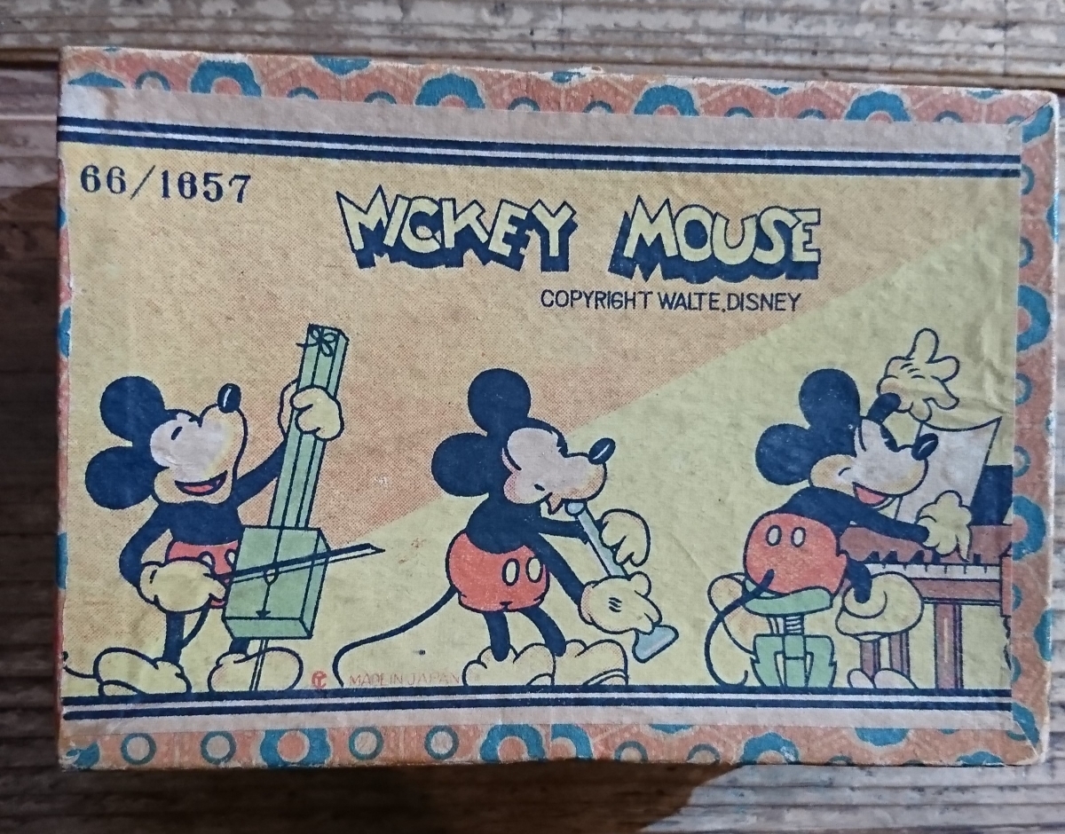 40s vintage mickey mouse アンティーク ミッキーマウス 箱付き デッドストック 陶器製 シリアルナンバー 限定_画像4