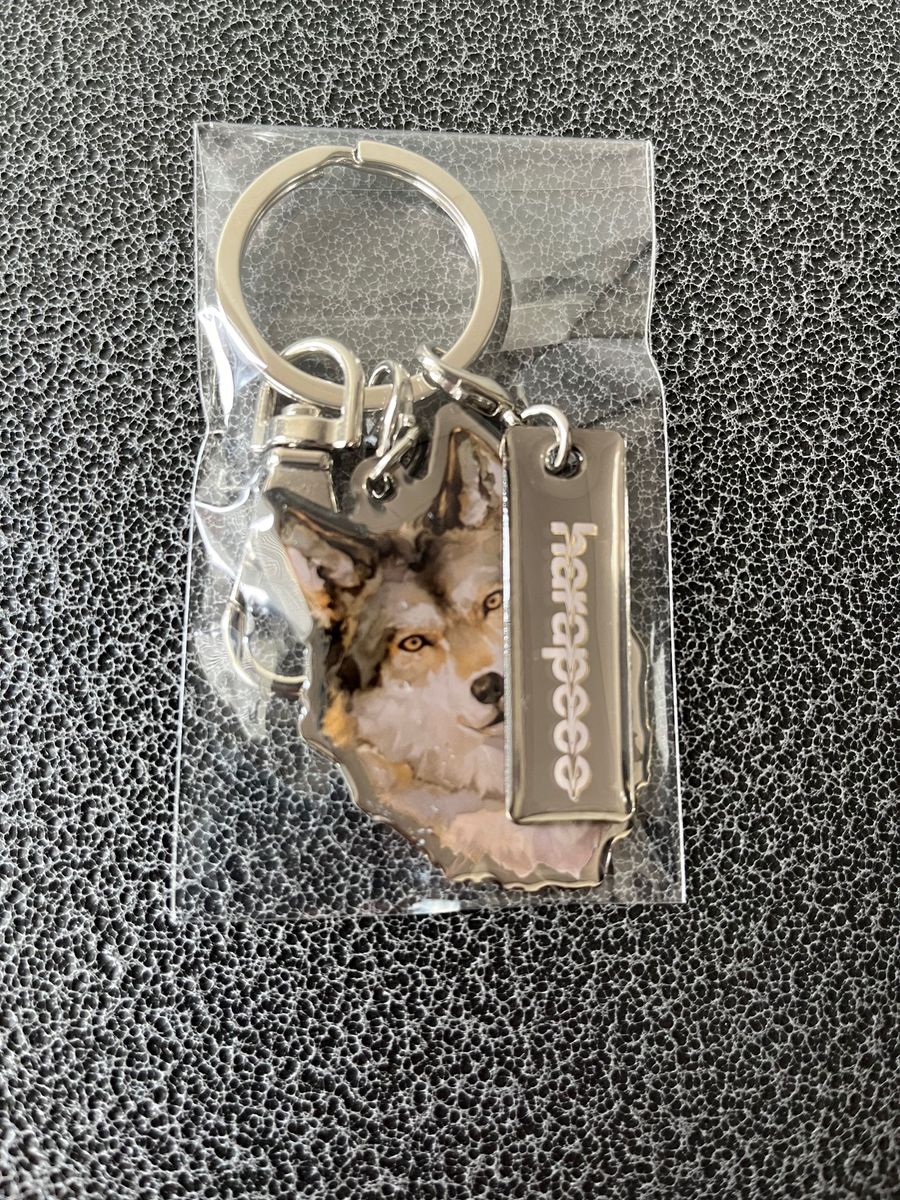 Eve harapeco Okami Keychain(Ippiki) 商店 オオカミ 狼 ダイカットキーチェーン