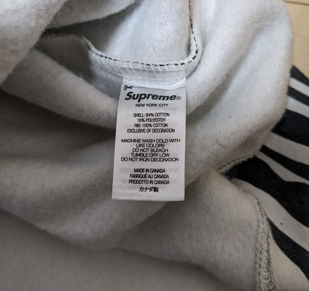 Supreme シュプリーム Crewneck Box Logo ボックスロゴ ゼブラ スウェット クルーネック AW_画像5