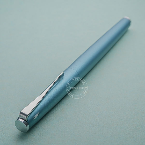 ◆●【LAMY/ラミー】2019年限定色モデル! STUDIO/ステュディオ アクアマリン 万年筆 F 細字 プロペラ型クリップ マットな質感 新品 /LA102_画像4