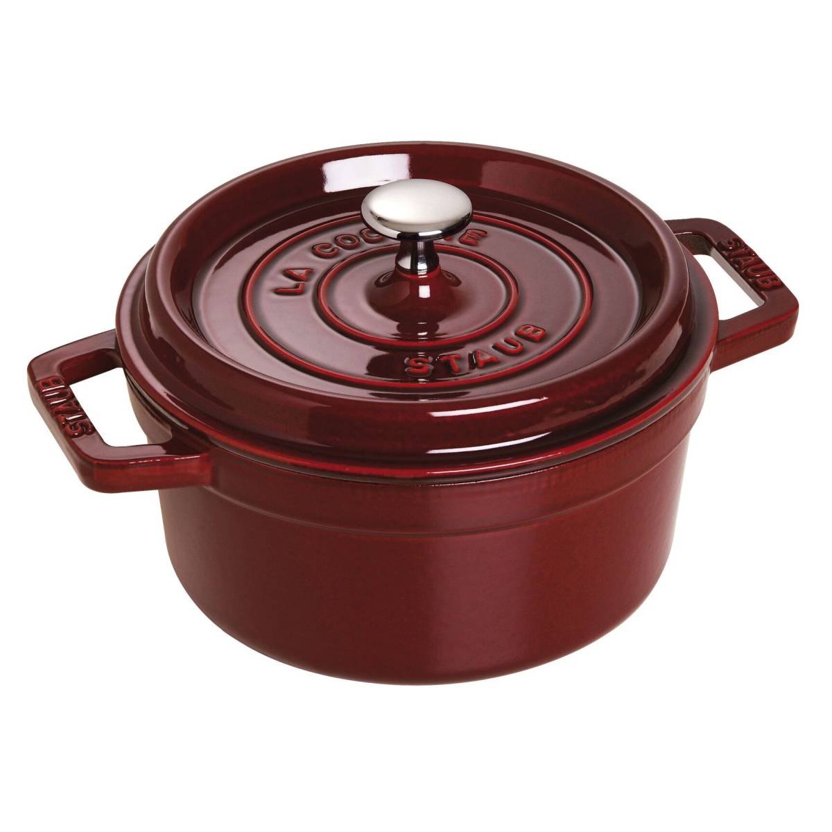 新品未使用　ストウブ STAUB 無水鍋 ピコ・ココット ラウンド 22cm グレナディン 40509-355_画像1