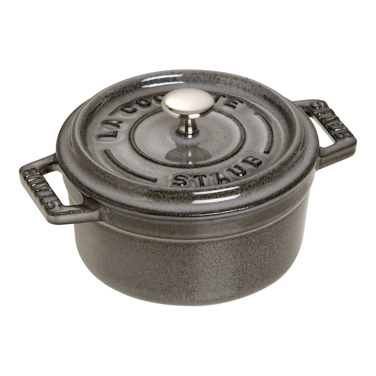 新品未使用　ストウブ STAUB 無水鍋 ピコ・ココット ラウンド 10cm グレー 40500-106