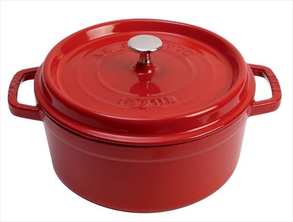 新品未使用　ストウブ STAUB 無水鍋 ピコ・ココット ラウンド 28cm チェリー 40509－852