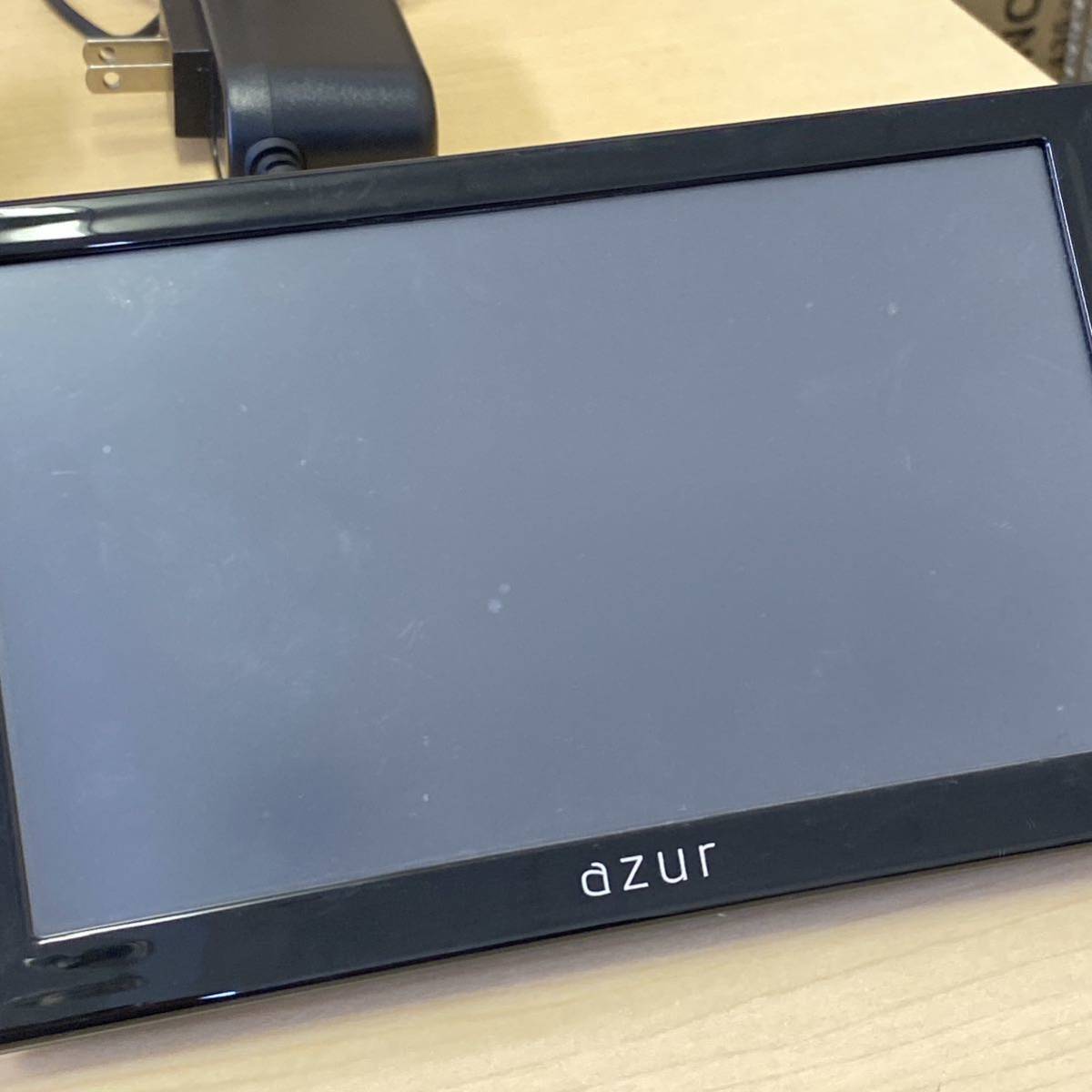 【T1114】 中古 カーナビゲーション カーナビ azur 7インチポータブルナビゲーション PNX-76 通電確認済 キズあり 汚れあり_画像8