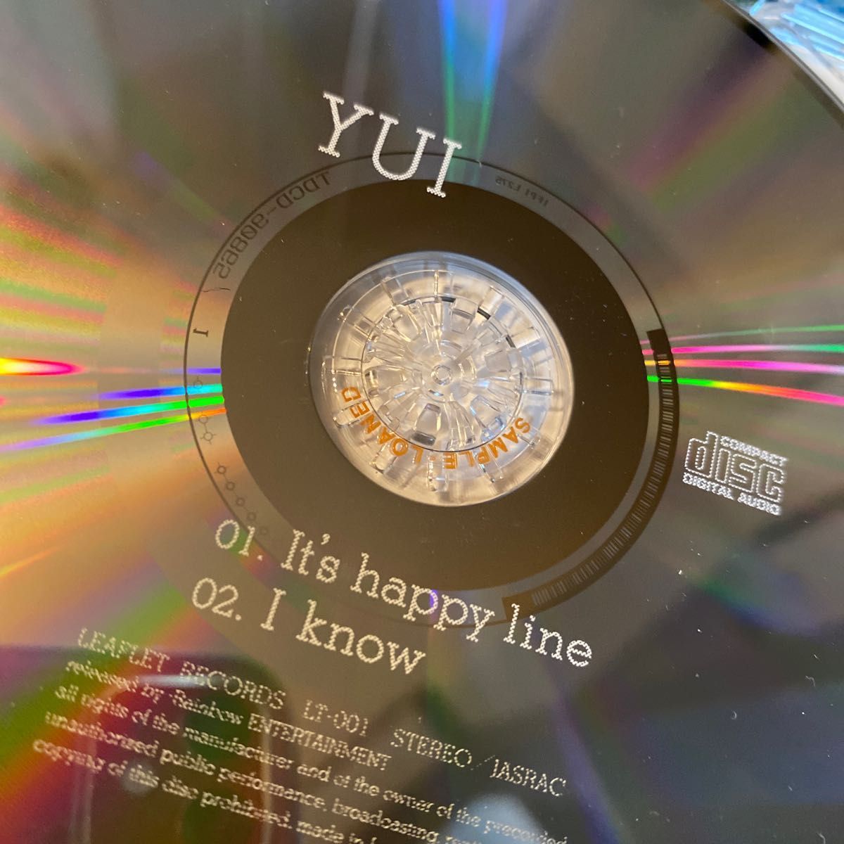YUI「It's happy line」1000枚 インディーズ限定CD おまけとして YUI「It's happy line」1000枚 インディーズ限定CD おまけとして
