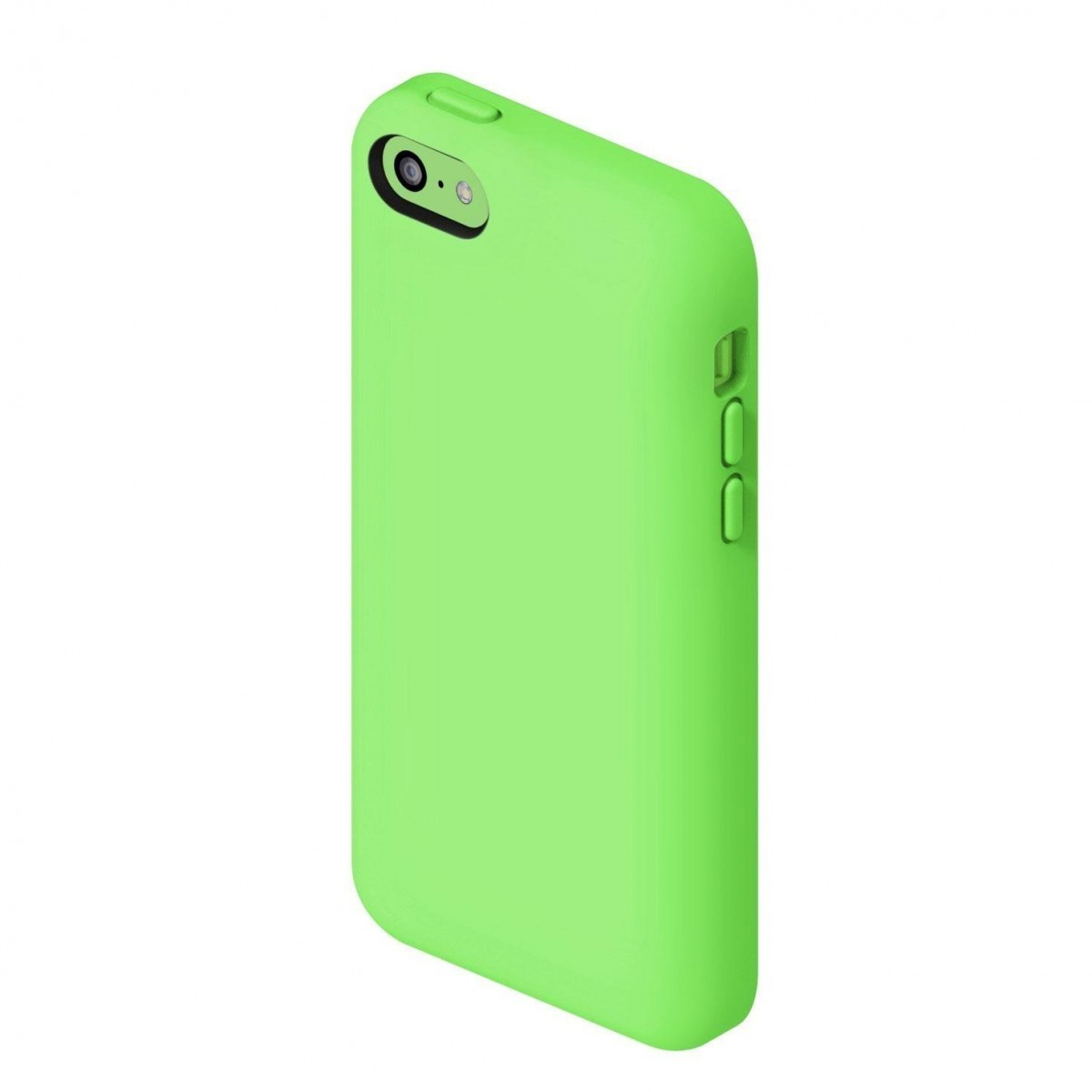 スマホケース カバー iPhone5c SwitchEasy グリーン 緑 ジャケット シリコン ソフト クロス スクリーン保護フィルム_画像2