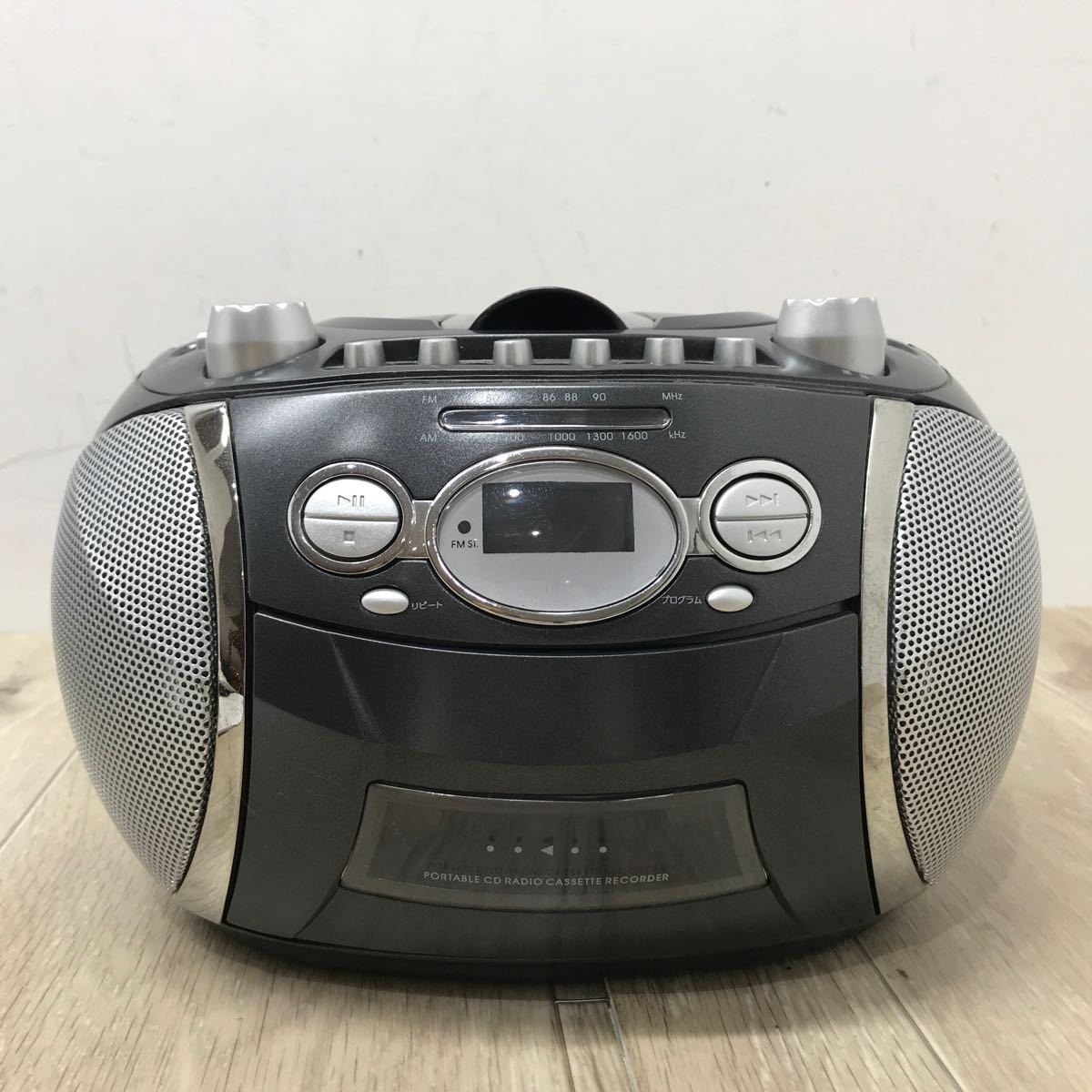 164 C 1円〜 AM/FM ステレオ CD ラジカセ 情熱価格 / CDラジオ カセット レコーダー ZEPEAL / 2台 セット 中古 現状品_画像3