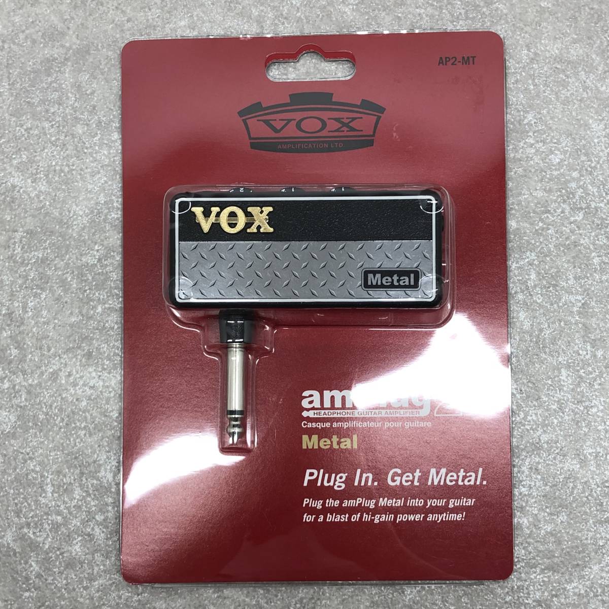 155 L) VOX ヘッドフォン ギターアンプ amPlug2 Metal amplug2 cabinet 2点セット 未チェック品_画像3